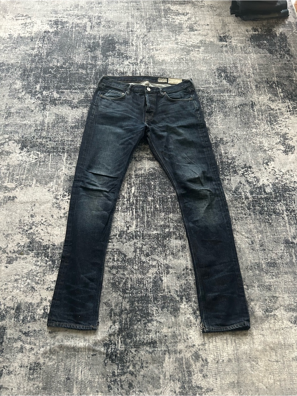 AllSaints Men's Slim Indigo Jeans